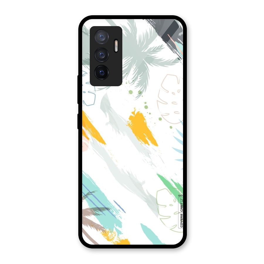 Fresh Colors Splash Glass Back Case for Vivo V23e