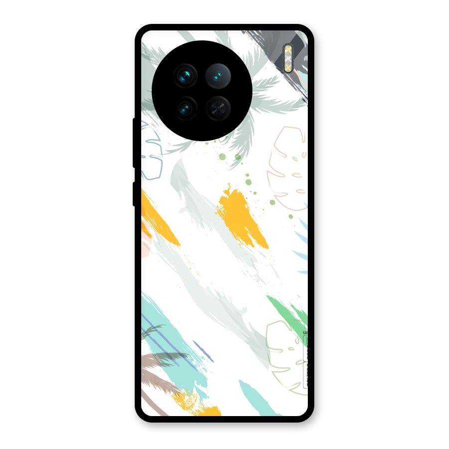 Fresh Colors Splash Glass Back Case for Vivo X90