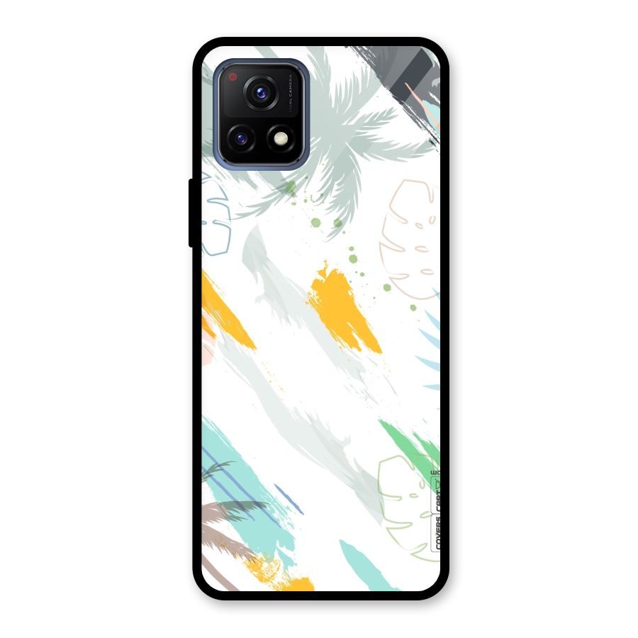 Fresh Colors Splash Glass Back Case for Vivo Y72 5G