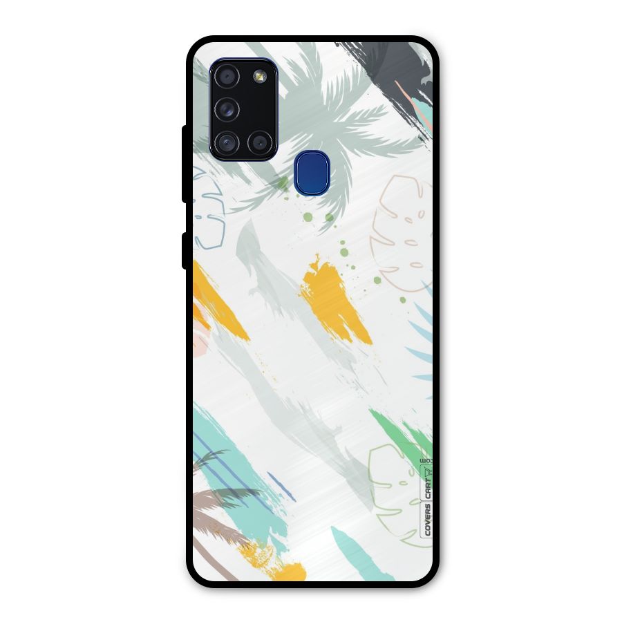 Fresh Colors Splash Metal Back Case for Galaxy A21s