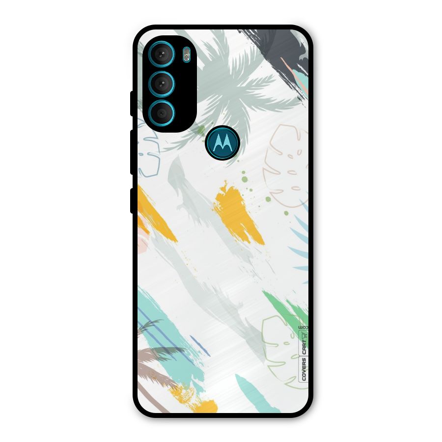 Fresh Colors Splash Metal Back Case for Moto G71 5G