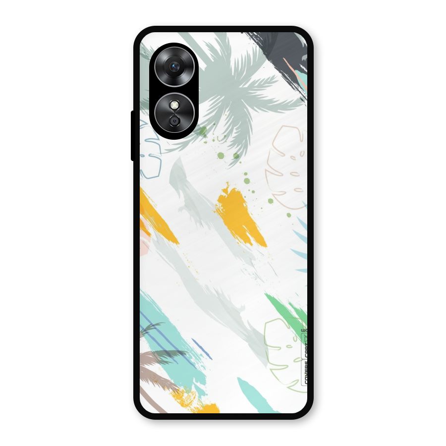 Fresh Colors Splash Metal Back Case for Oppo A17