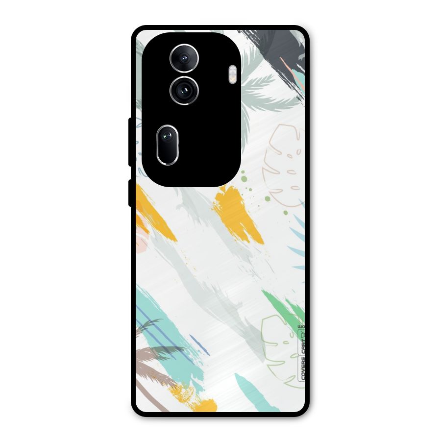 Fresh Colors Splash Metal Back Case for Oppo Reno11 Pro 5G