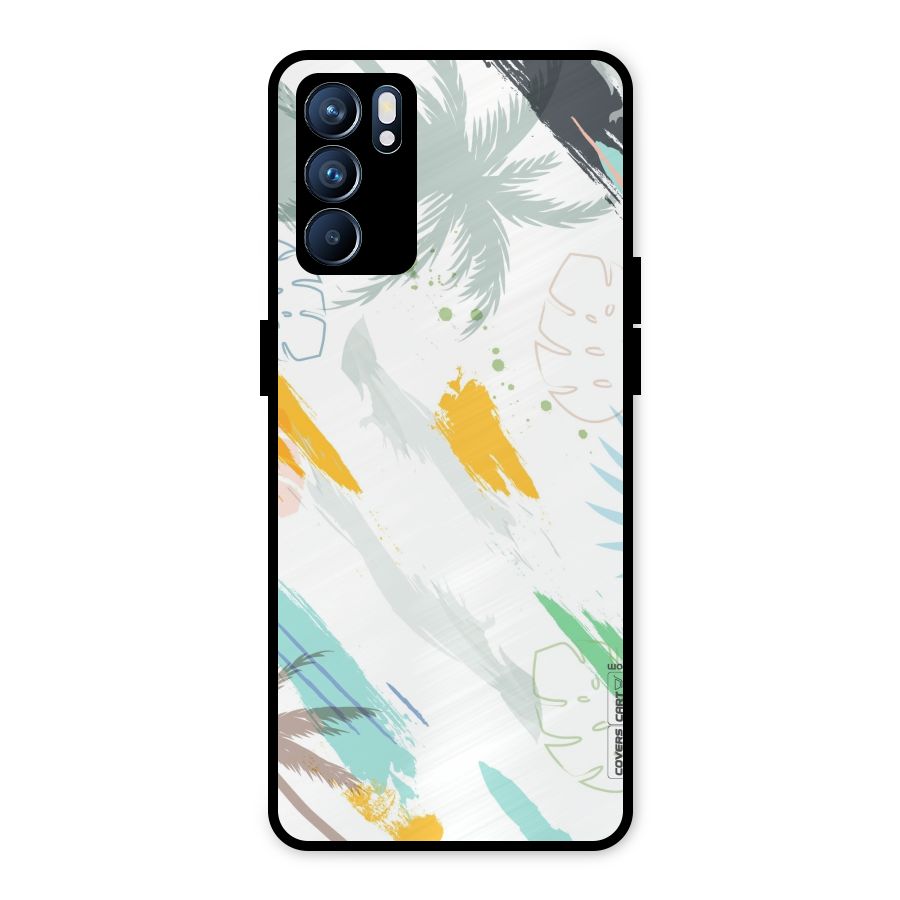 Fresh Colors Splash Metal Back Case for Oppo Reno6 5G