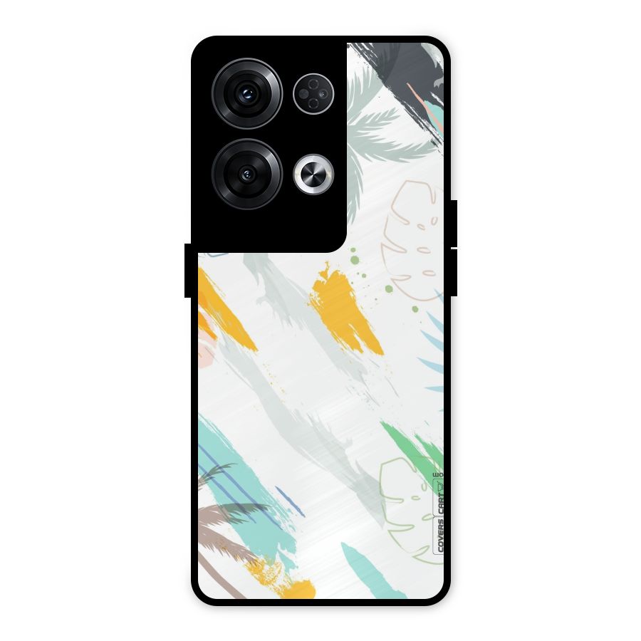 Fresh Colors Splash Metal Back Case for Oppo Reno8 Pro 5G