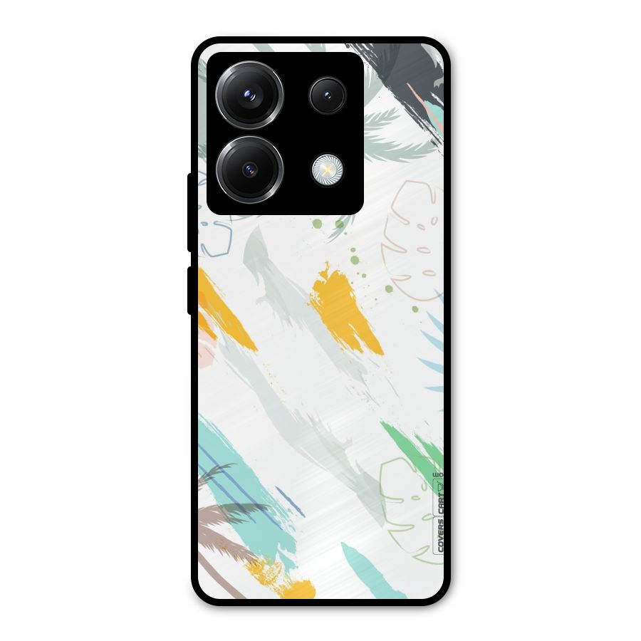 Fresh Colors Splash Metal Back Case for Poco X6