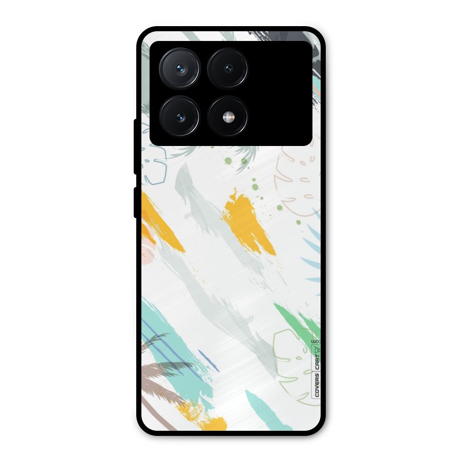 Fresh Colors Splash Metal Back Case for Poco X6 Pro