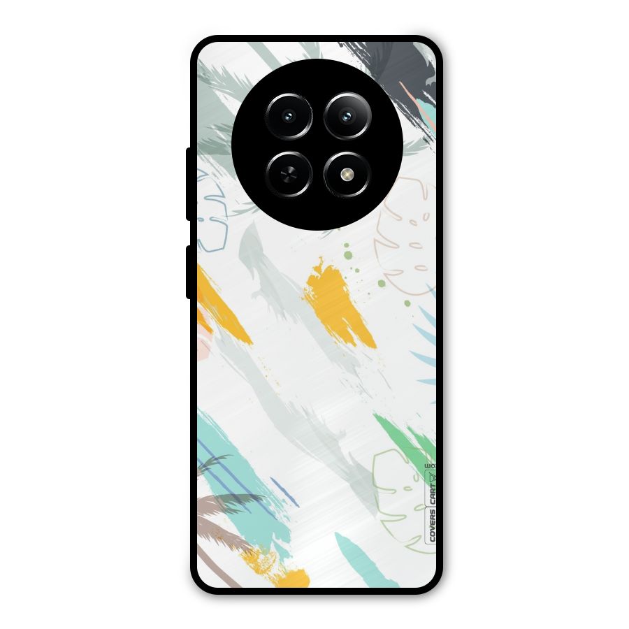 Fresh Colors Splash Metal Back Case for Realme 12x 5G