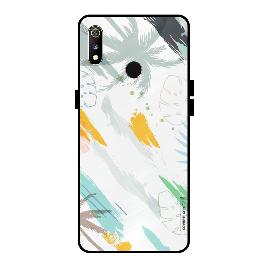 Fresh Colors Splash Metal Back Case for Realme 3