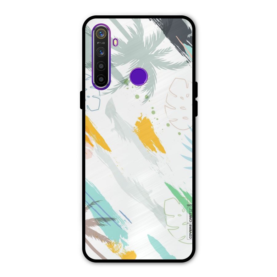 Fresh Colors Splash Metal Back Case for Realme 5