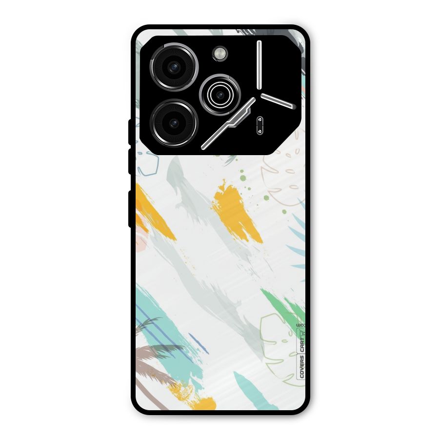 Fresh Colors Splash Metal Back Case for Tecno Pova 6 Pro