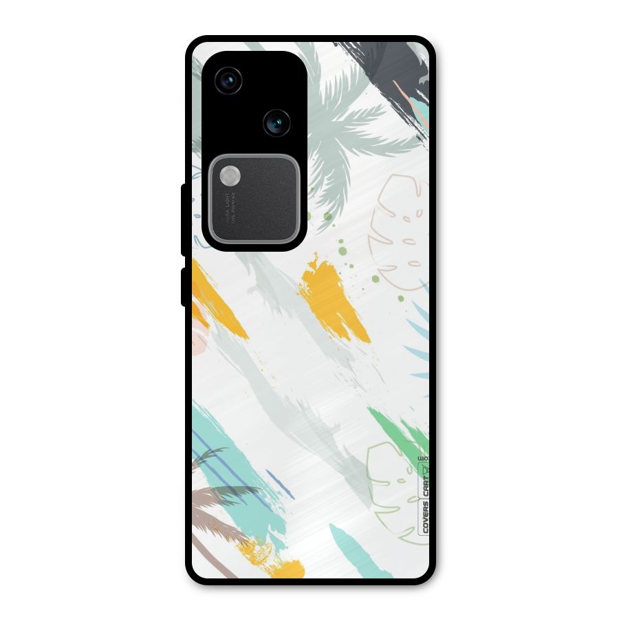 Fresh Colors Splash Metal Back Case for Vivo V30 Pro