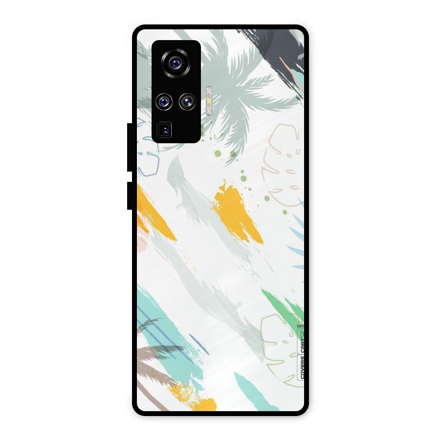 Fresh Colors Splash Metal Back Case for Vivo X50 Pro
