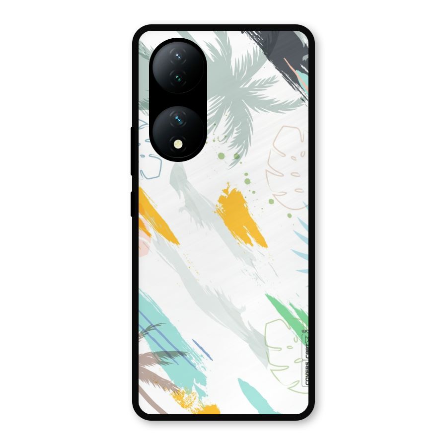 Fresh Colors Splash Metal Back Case for Vivo Y100a