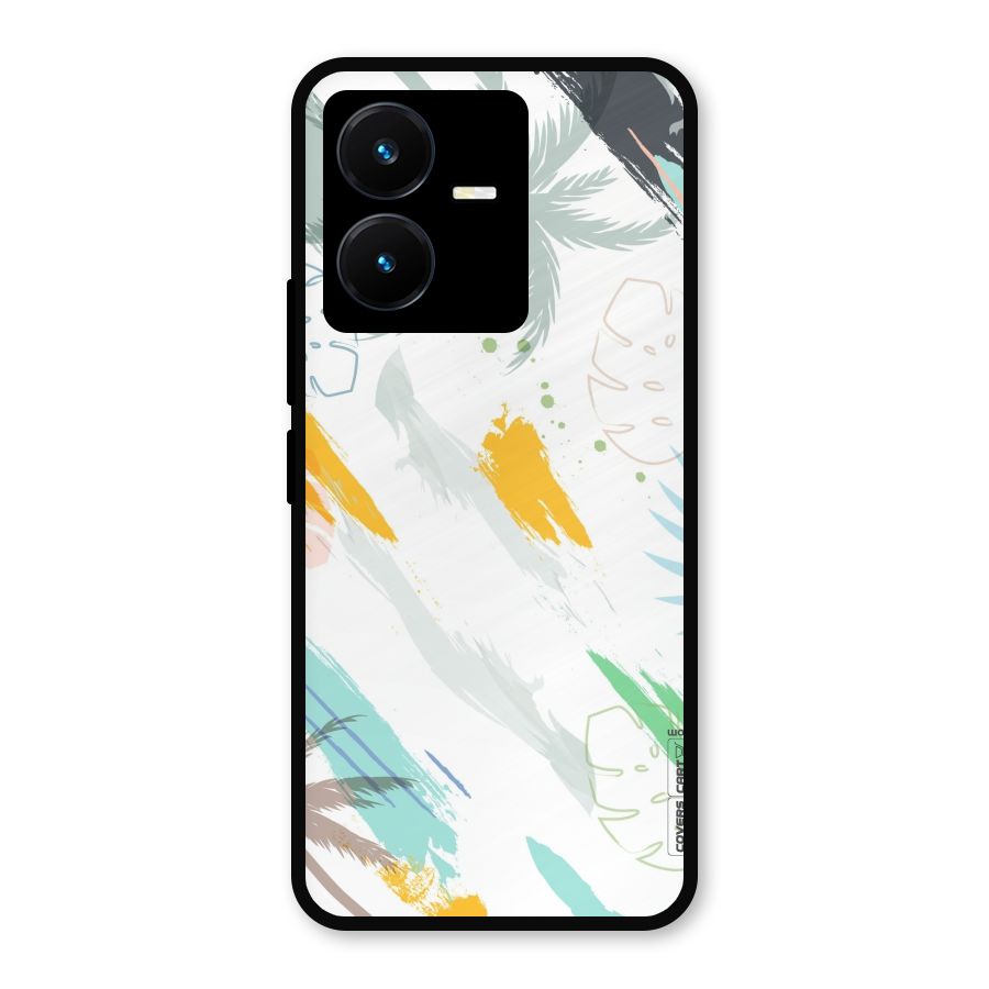 Fresh Colors Splash Metal Back Case for Vivo Y22