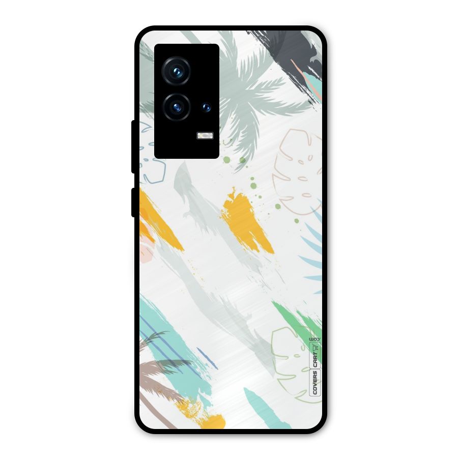 Fresh Colors Splash Metal Back Case for iQOO 9 5G