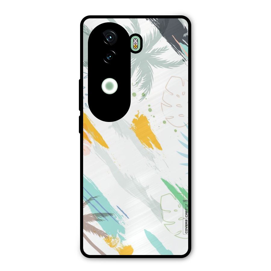 Fresh Colors Splash Metal Back Case for iQOO Z9s