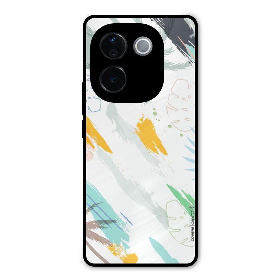 Fresh Colors Splash Metal Back Case for iQOO Z9s Pro
