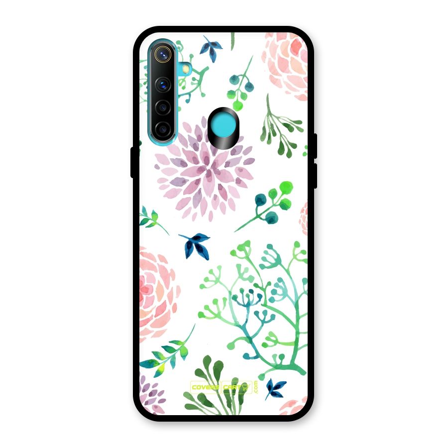 Fresh Floral Glass Back Case for Realme Narzo 10
