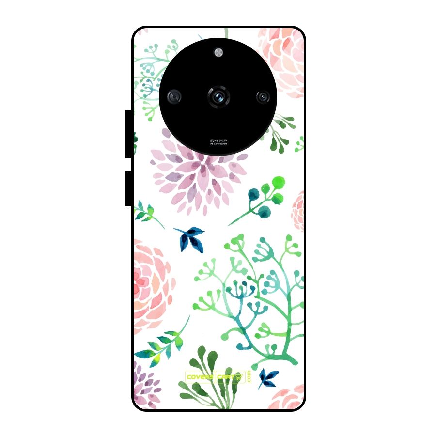 Fresh Floral Glass Back Case for Realme Narzo 60 5G
