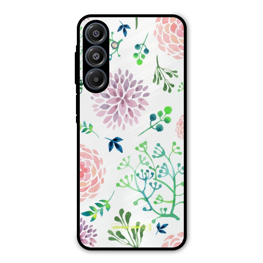 Fresh Floral Metal Back Case for Galaxy A16 5G