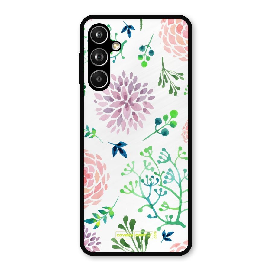 Fresh Floral Metal Back Case for Galaxy F54