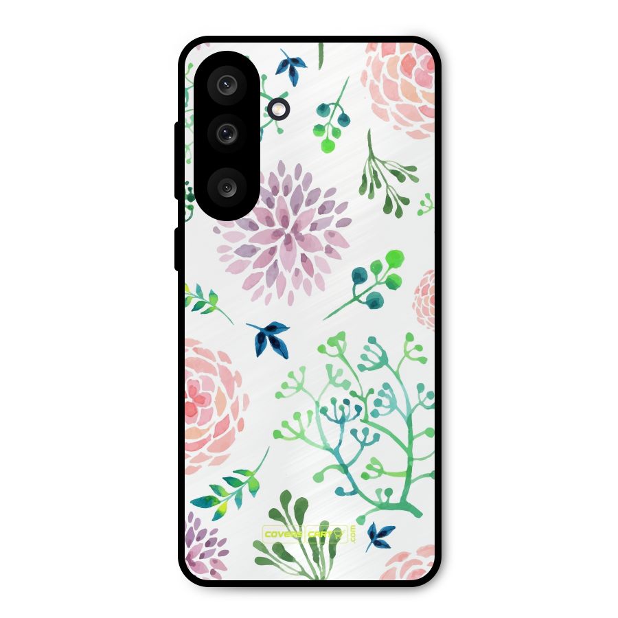 Fresh Floral Metal Back Case for Galaxy M56
