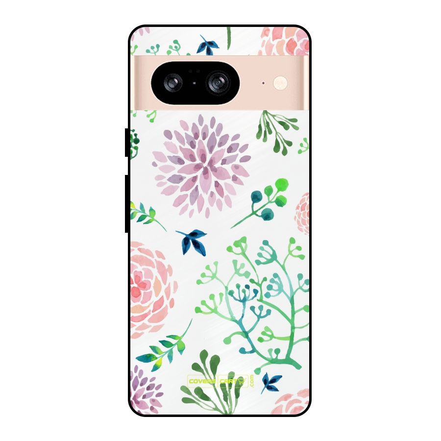 Fresh Floral Metal Back Case for Google Pixel 8