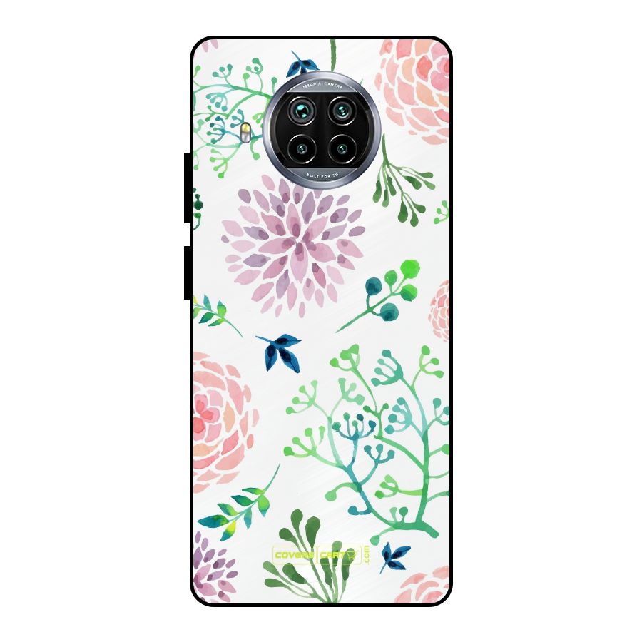 Fresh Floral Metal Back Case for Mi 10i