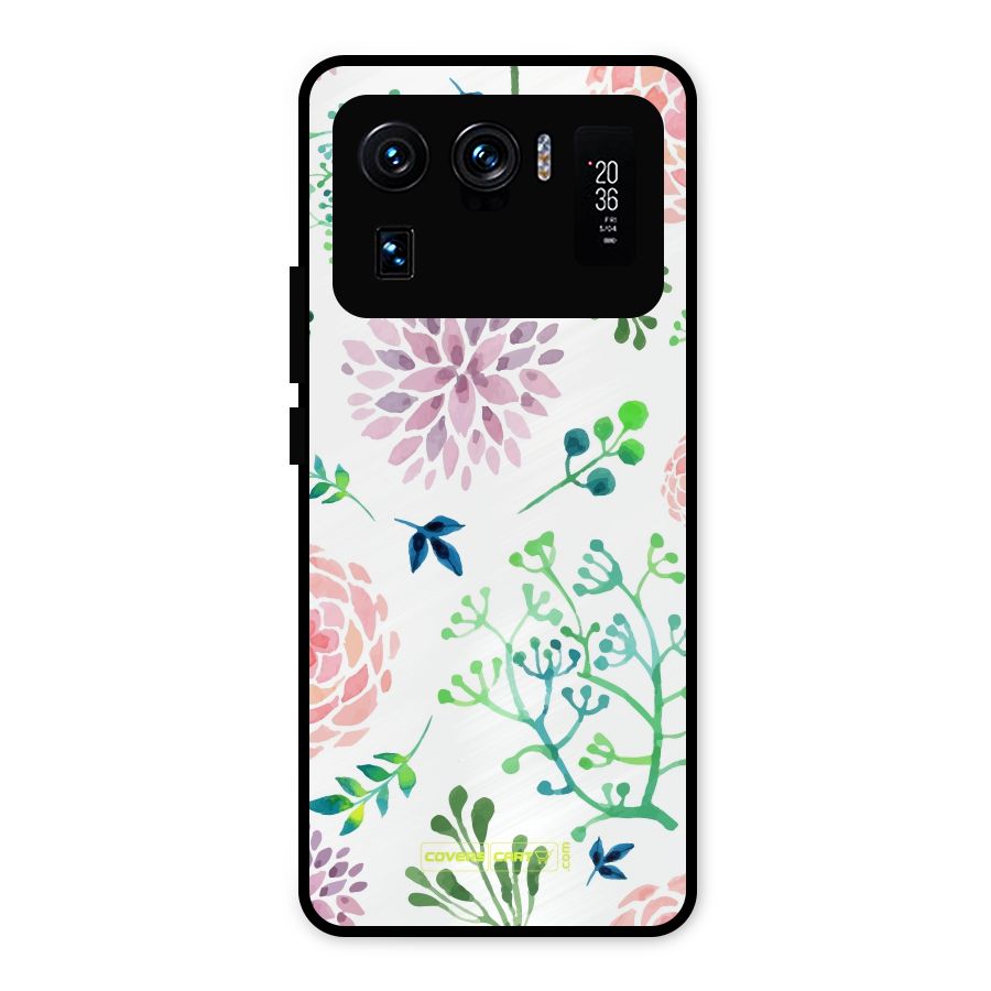 Fresh Floral Metal Back Case for Mi 11 Ultra