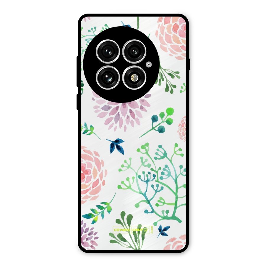 Fresh Floral Metal Back Case for OnePlus 13