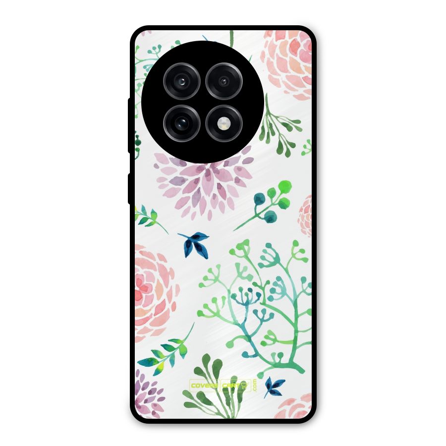 Fresh Floral Metal Back Case for OnePlus 13R