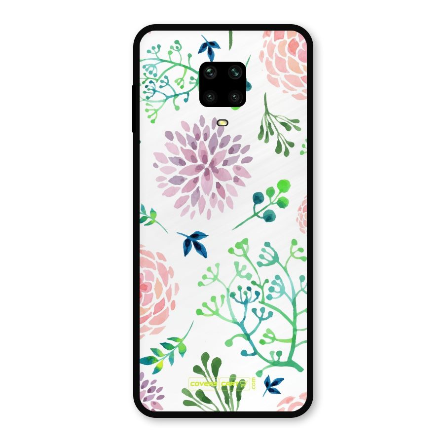 Fresh Floral Metal Back Case for Poco M2 Pro