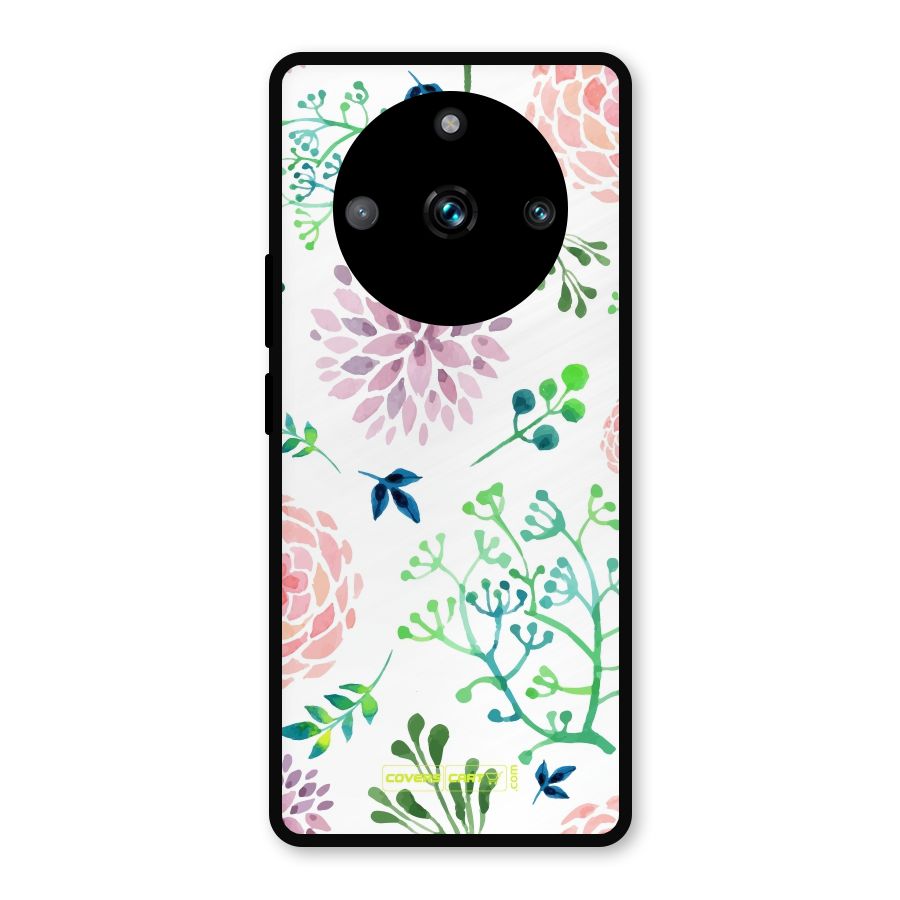 Fresh Floral Metal Back Case for Realme 11 Pro Plus