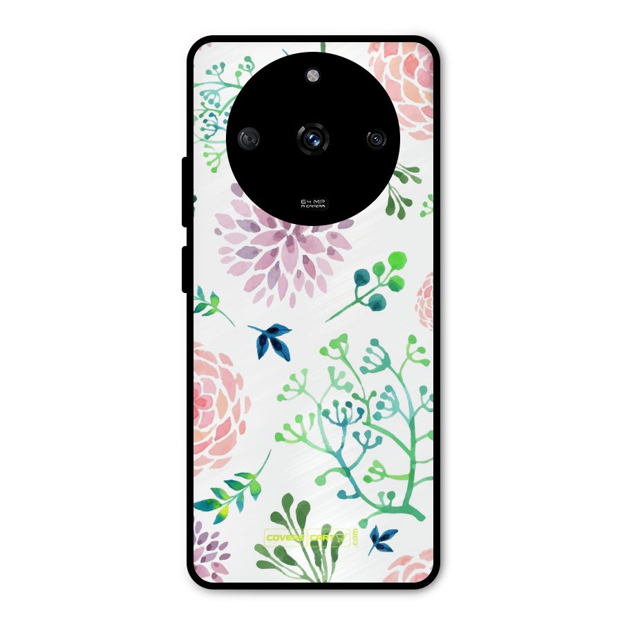 Fresh Floral Metal Back Case for Realme Narzo 60 5G