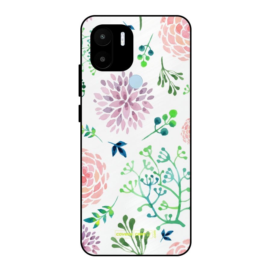 Fresh Floral Metal Back Case for Redmi A1+