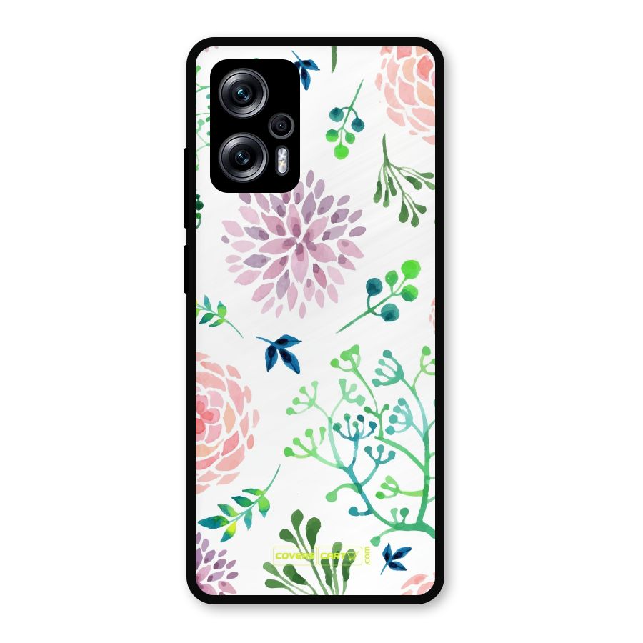 Fresh Floral Metal Back Case for Redmi K50i