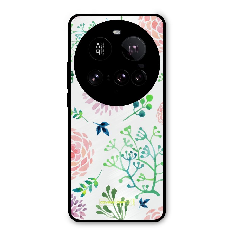 Fresh Floral Metal Back Case for Xiaomi 15 Ultra