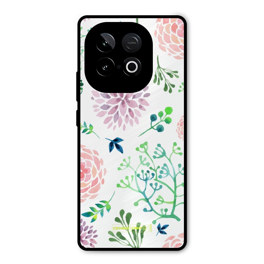 Fresh Floral Metal Back Case for iQOO Neo 10
