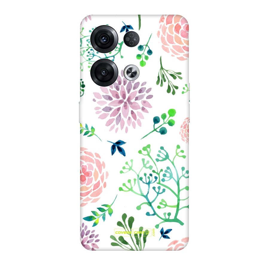 Fresh Floral Original Polycarbonate Back Case for Oppo Reno8 Pro 5G