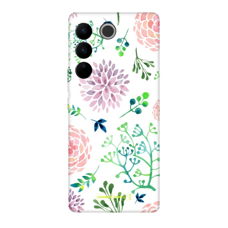 Fresh Floral Original Polycarbonate Back Case for Vivo V27