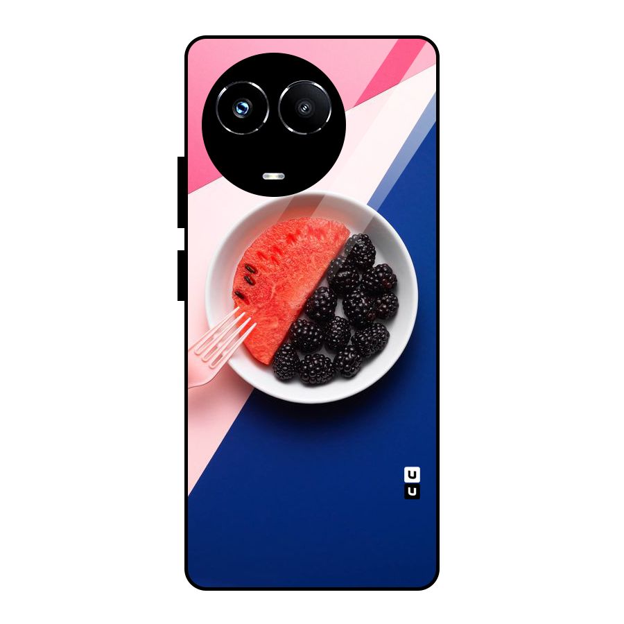 Fresh Fruit Season Glass Back Case for Realme Narzo 60X