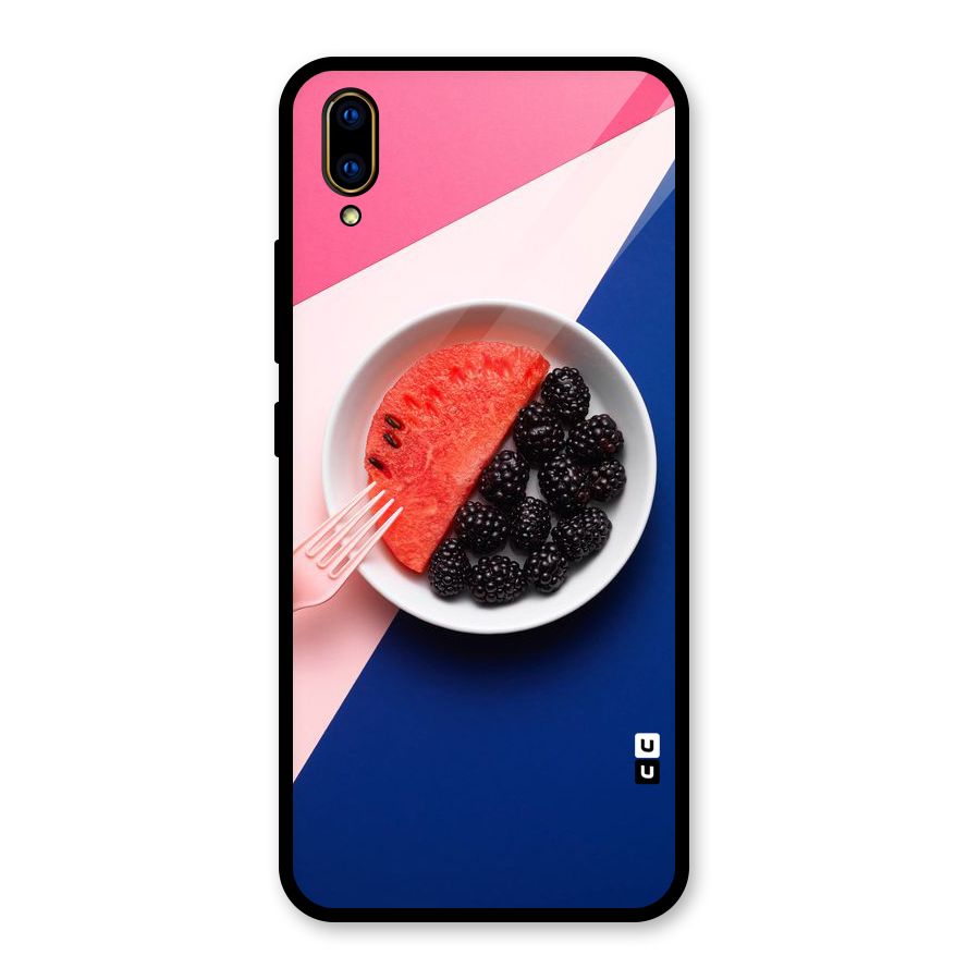 Fresh Fruit Season Glass Back Case for Vivo V11 Pro