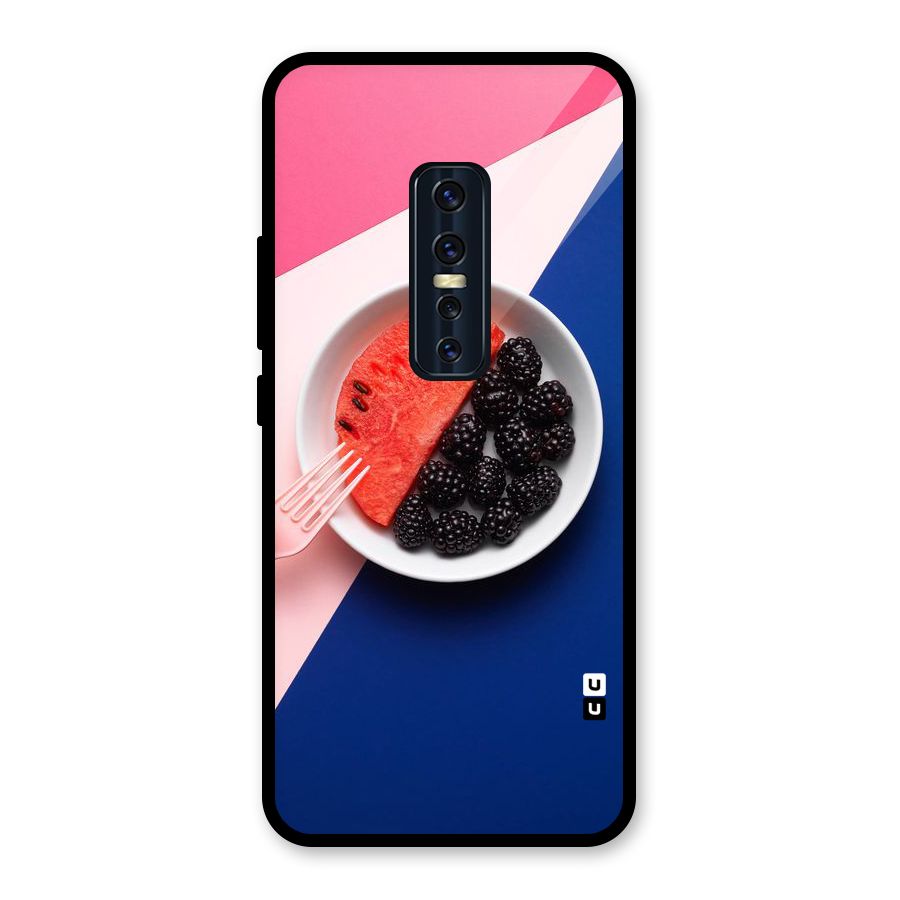 Fresh Fruit Season Glass Back Case for Vivo V17 Pro