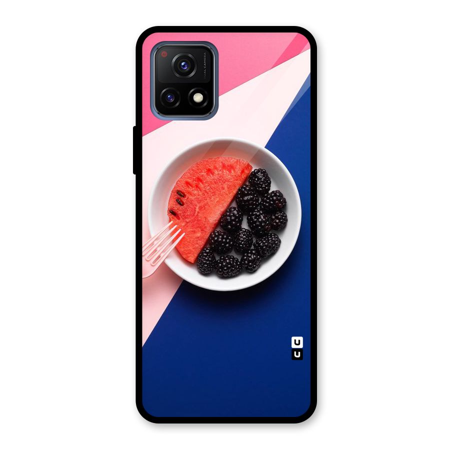 Fresh Fruit Season Glass Back Case for Vivo Y72 5G