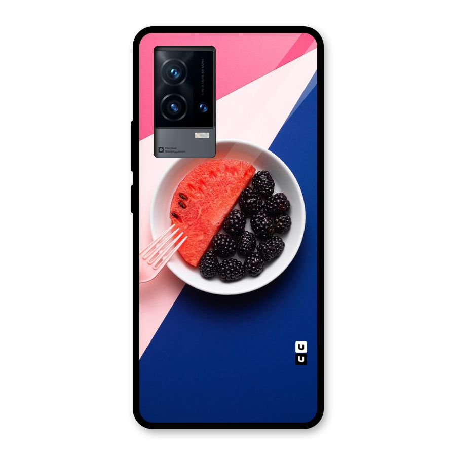 Fresh Fruit Season Glass Back Case for iQOO 9 5G