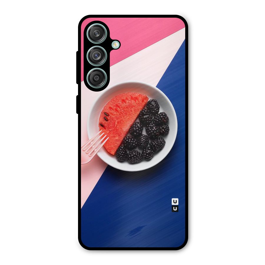 Fresh Fruit Season Metal Back Case for Galaxy M55 5G