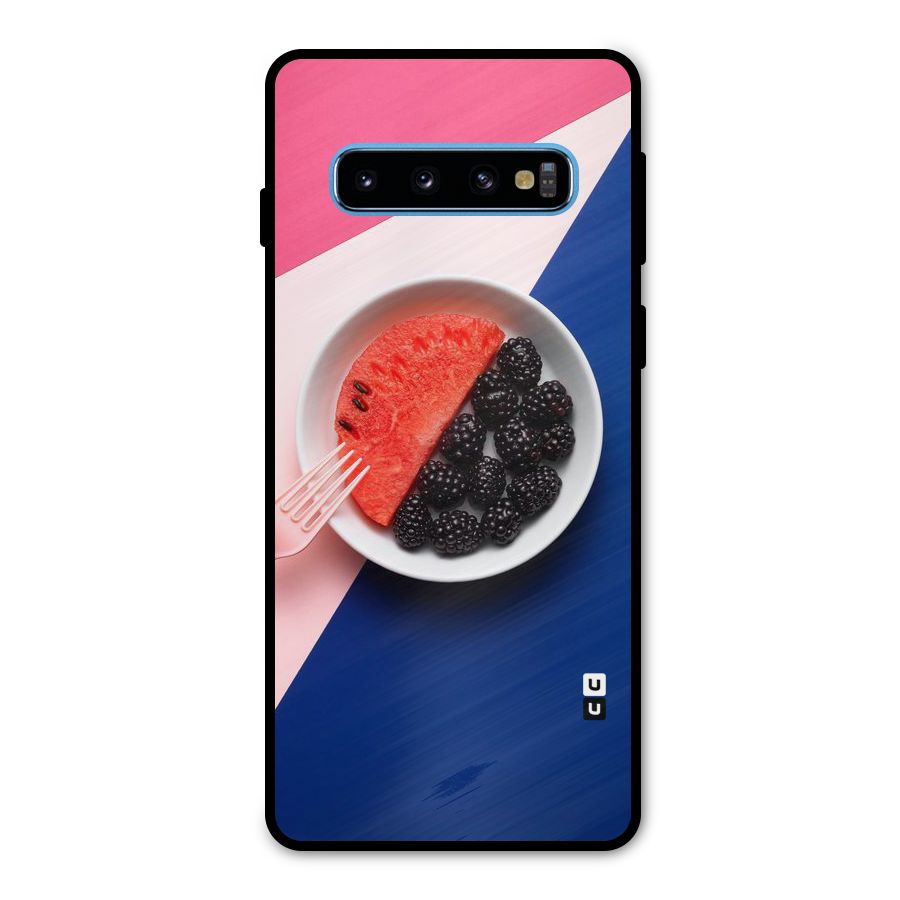 Fresh Fruit Season Metal Back Case for Galaxy S10
