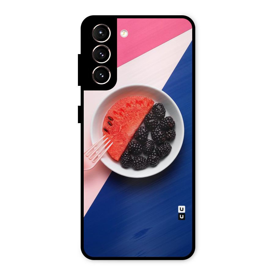 Fresh Fruit Season Metal Back Case for Galaxy S21 5G