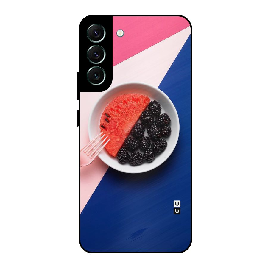 Fresh Fruit Season Metal Back Case for Galaxy S22 Plus 5G